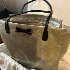 Kate Spade Glitter tote with small wallet